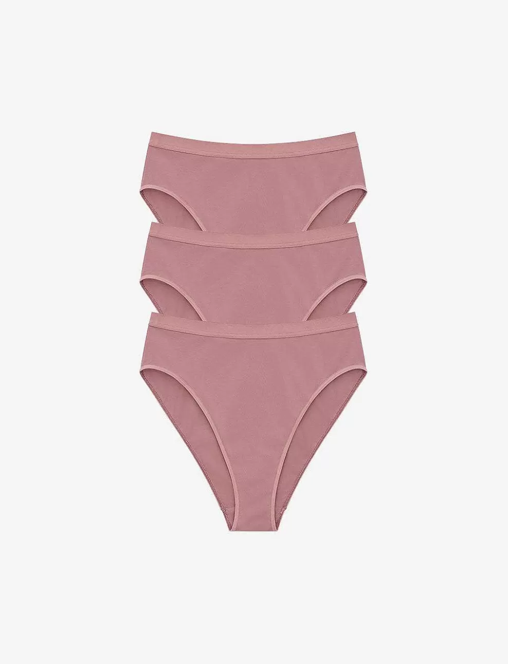 Bikini^ThirdLove Organic Cloud Cotton High Leg Bikini 3 Pack Box